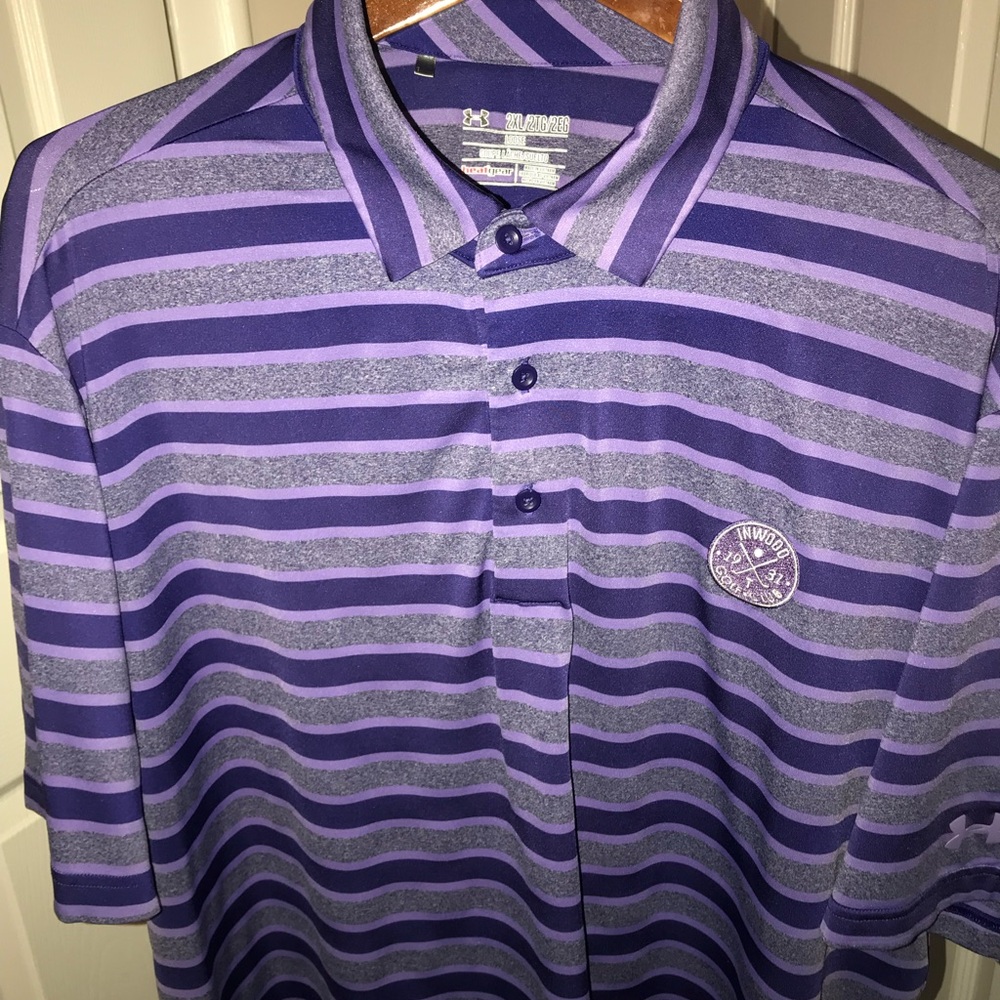UNDER ARMOUR GOLF Shirt with  heat gear technology xxl - Picture 3 of 6
